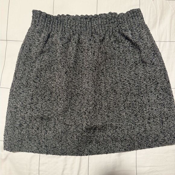 J. Crew Dresses & Skirts - Black and Gray Herringbone Women's Skirt Mini Skirt